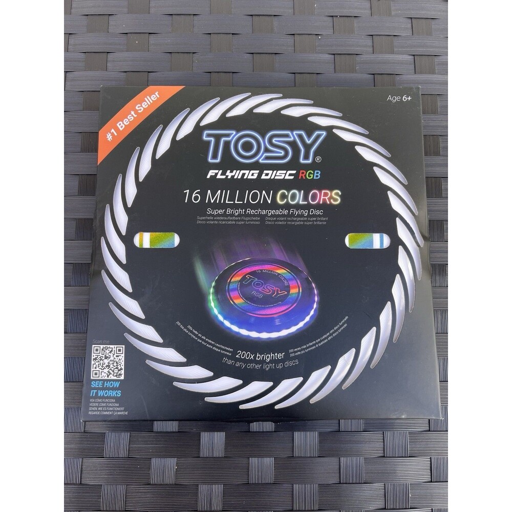 Tosy Flying Disc Rgb 16 Million Colors Super Bright Rechargeable Flying Disc ￼￼